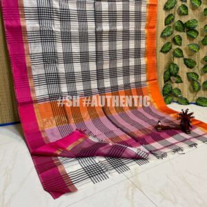 Maheshwari Big Chex Saree