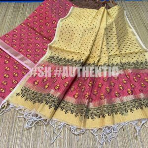 Maheshwari Hand Block Print Top & Dupatta
