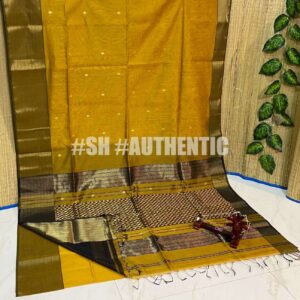 Maheshwari Jakat Triangle Rich Pallu Saree