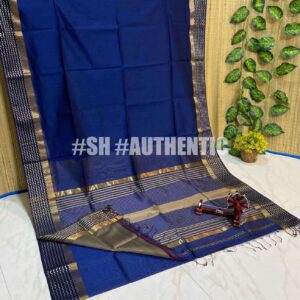 Maheshwari Karwat Border Saree
