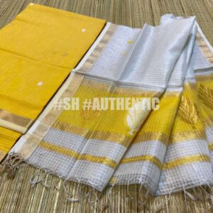 Maheshwari Katan Silk Buta Buti Top & Dupattas