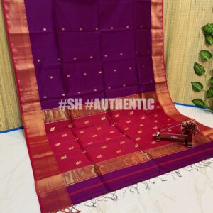 Maheshwari Leaf Buti Saree