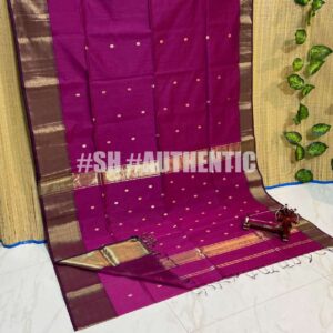 Maheshwari Scott Border Buti  Saree