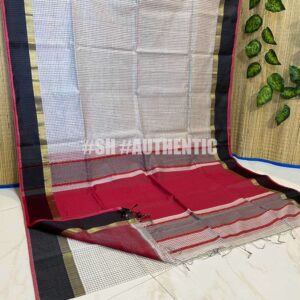 Maheshwari Sirin Border Chex Saree