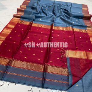 Maheshwari Small Triangle Buti Saree