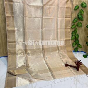 Maheshwari Tissue Twisting Zari Saree