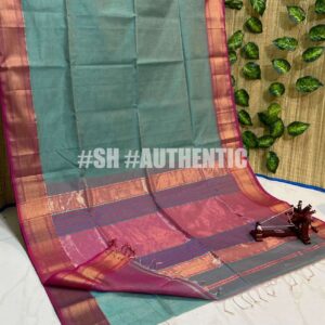 Maheshwari Tissue Zari Chex Saree