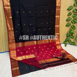 Maheshwari Triangle Buti Saree