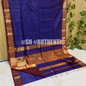 Maheshwari Zari Chex Saree