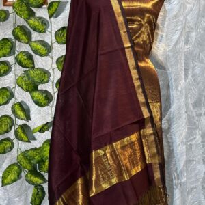 Maheshwari Zari Patti Top & Dupatta Dress Material