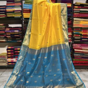 Maheshwari Leaf Buti Pallu Saree